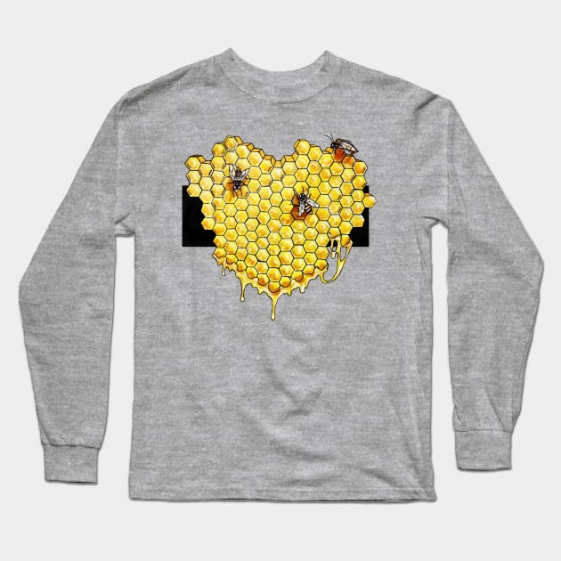 Heart of Gold Long Sleeve T-Shirt by Manic Aries Designs